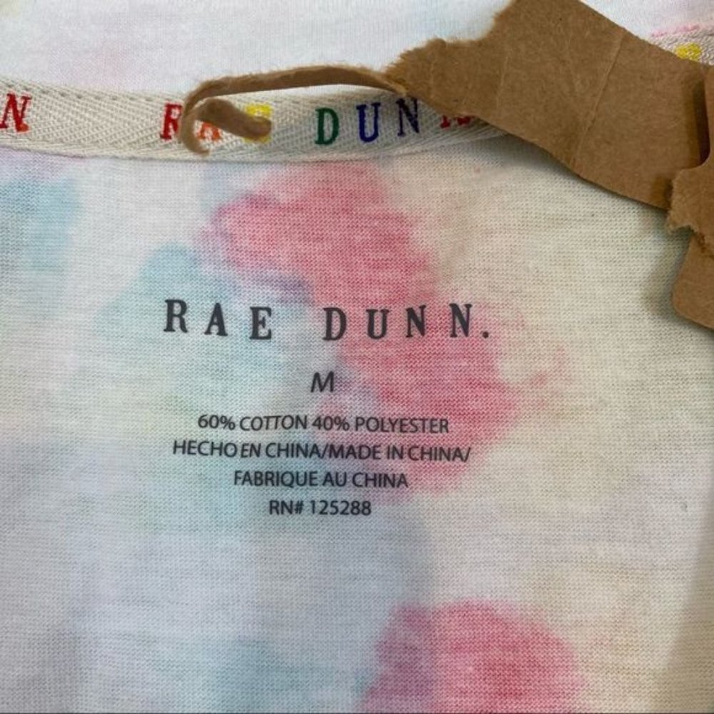 New with Tags Rae Dunn “Be Kind” Tie Dyed Muscle Shirt Size Medium - Picture 8 of 8